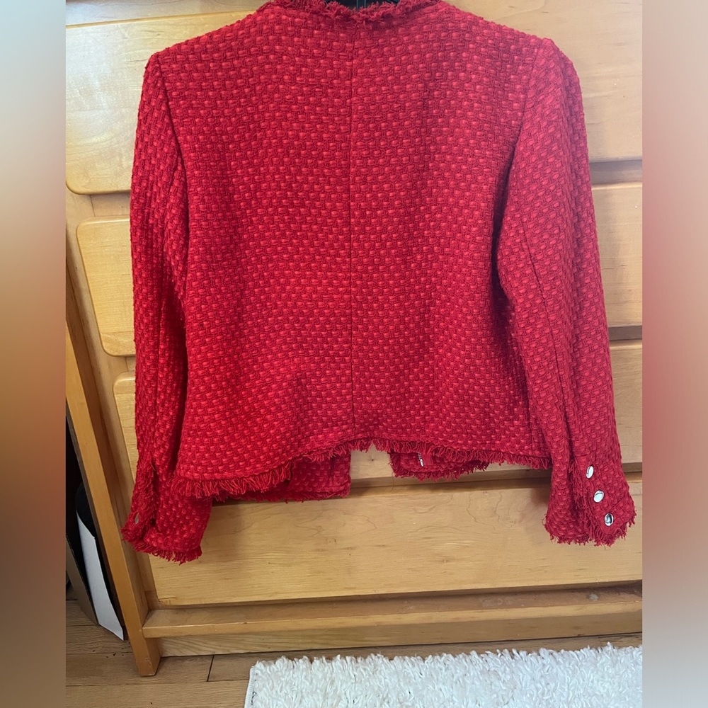 Red tweed blazer - Picture 3 of 3